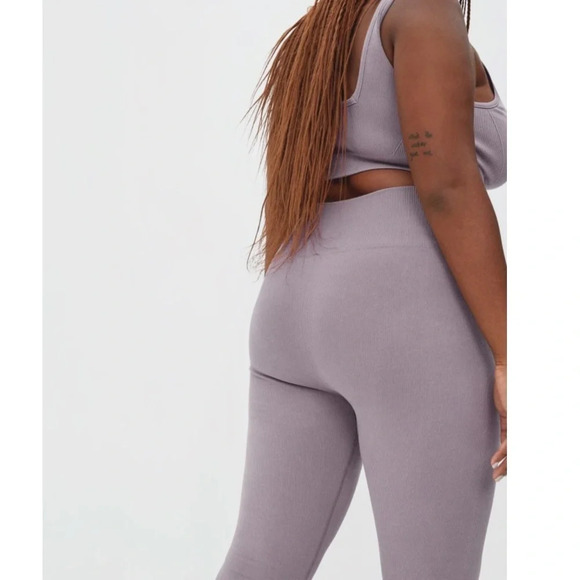 Everlane Seamless Legging XS/S Light Purple Compression Workout High Waisted - Picture 3 of 14